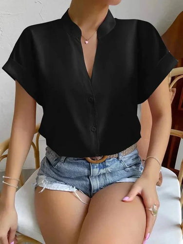 W&W Mode | Elegantes V-ausschnitt Top Für Frauen