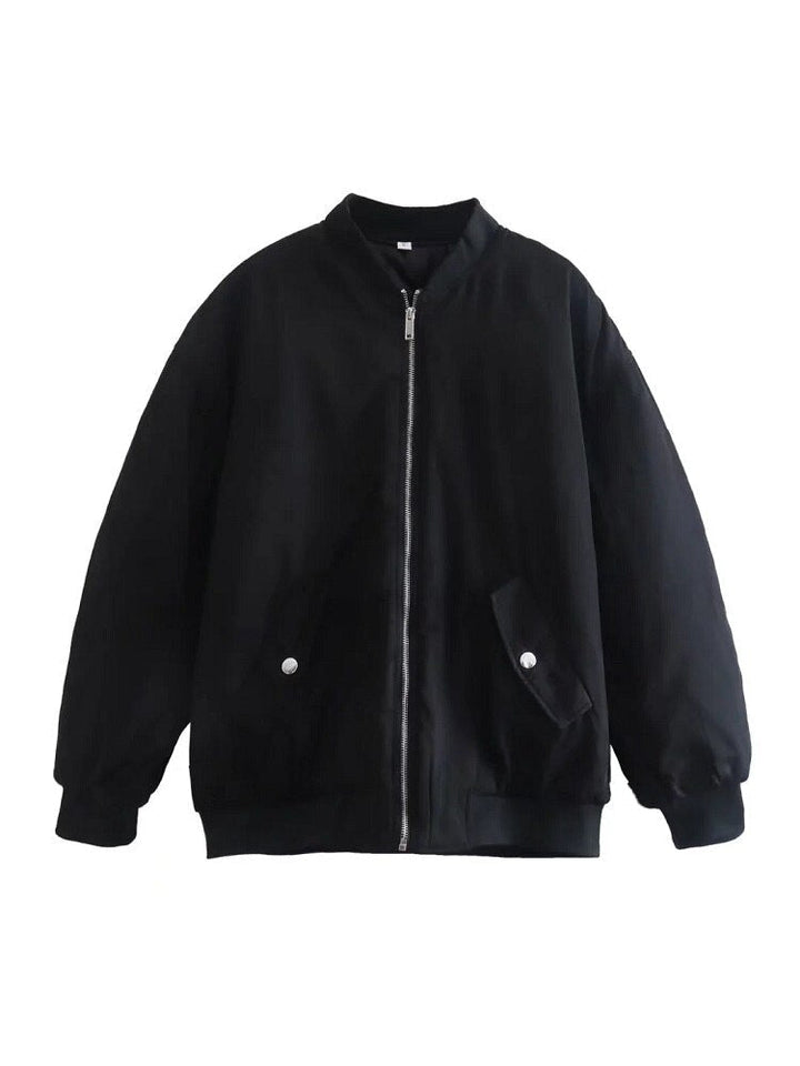 W&W Mode - Übergroße Bomberjacke für Frauen
