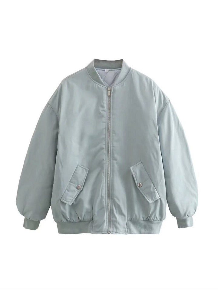 Damen Oversized-Bomberjacke für kühle Tage