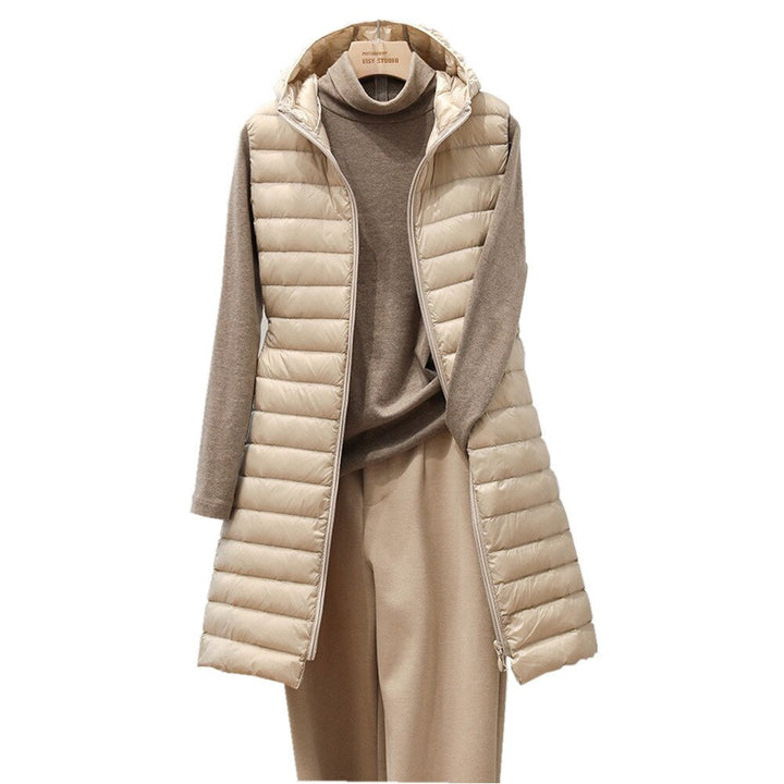 W&W Mode Langer Bodywarmer | Bequeme, elegante, länger gefütterte Jacke