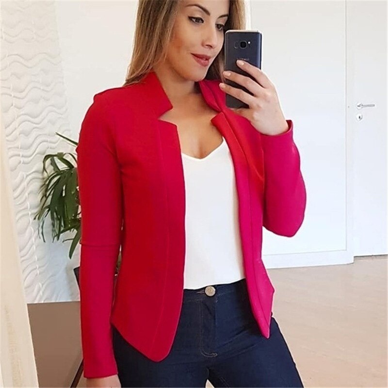 W&W Mode Blazer | Dünner Casual-Blazer für Frauen