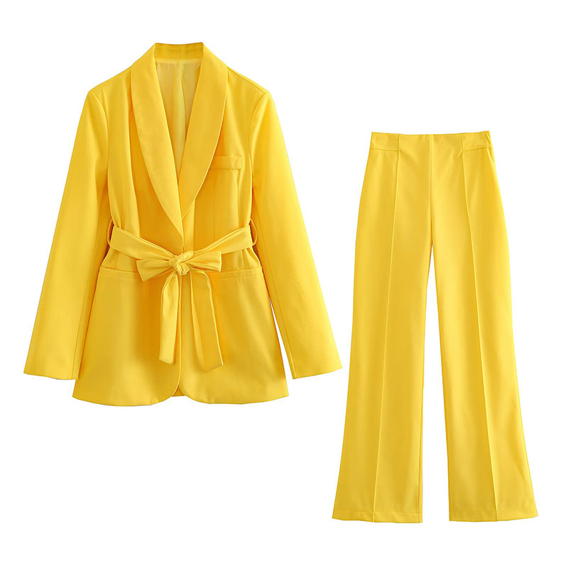 W&W Mode | Eleganter Blazer Mit Gürtel Und Passender Hose
