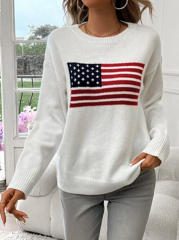 W&W Mode | Baumwollstrickpullover Mit Rundhalsausschnitt