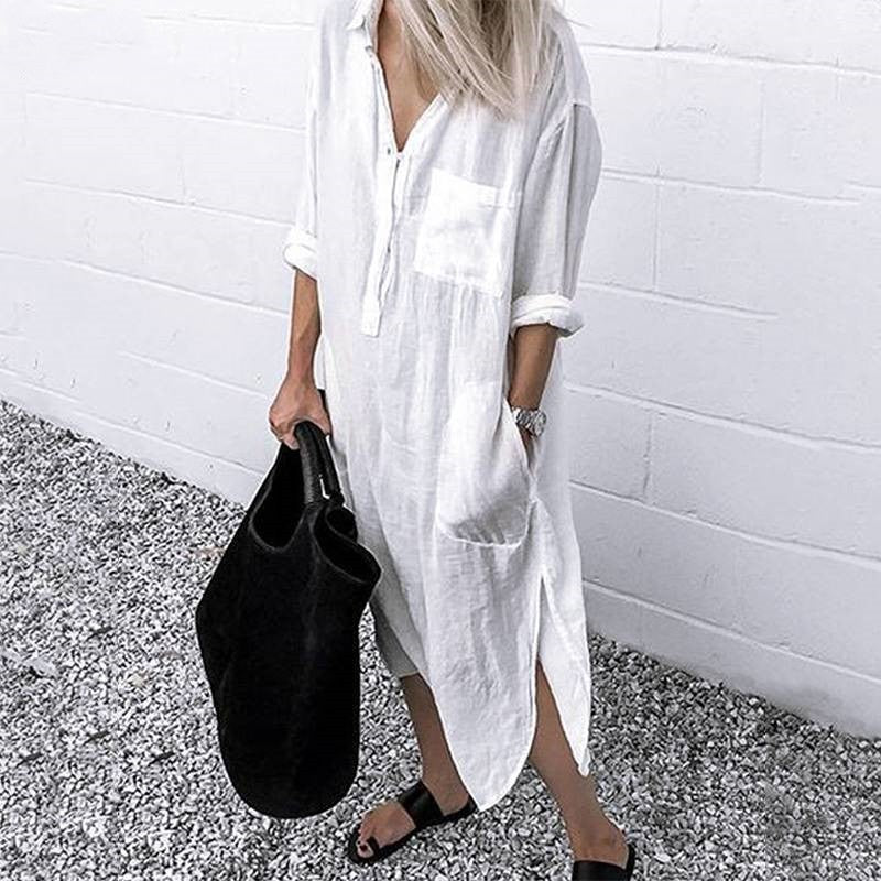 W&W Mode - Bequemes langes Sommerkleid