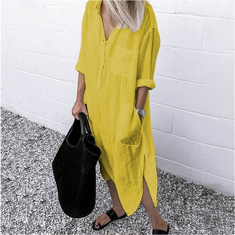 W&W Mode | Leinen Maxi Kleid