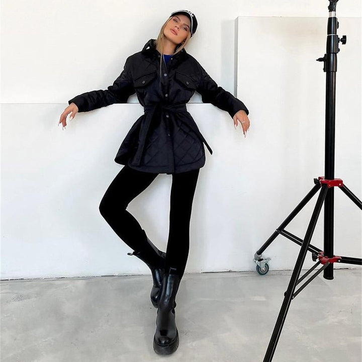 Damen gefütterter Trenchcoat für die Übergangszeit