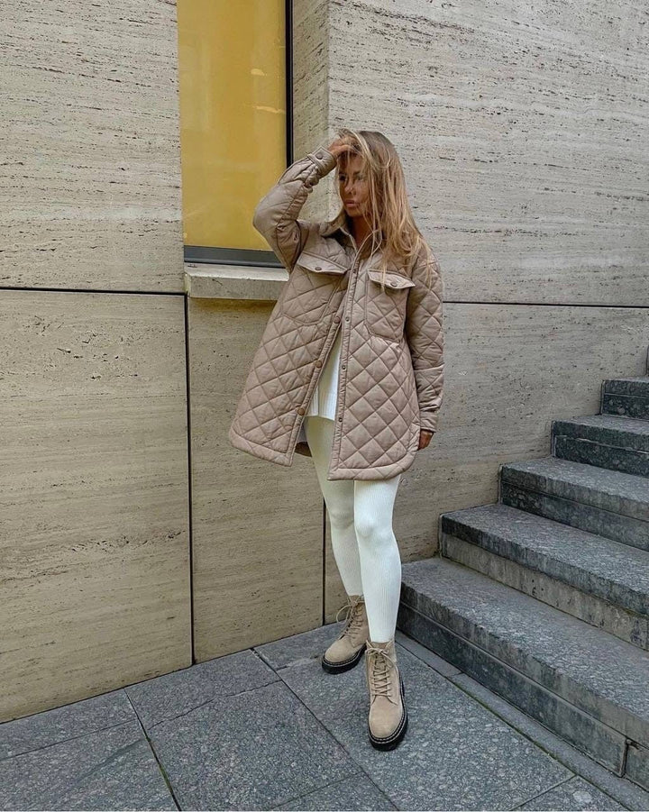 Damen gefütterter Trenchcoat für die Übergangszeit