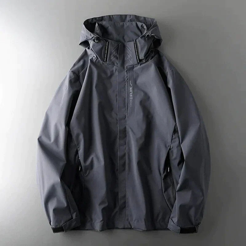 W&W Mode | Herren Wasserdicht Windbreaker Schwarz Jacke