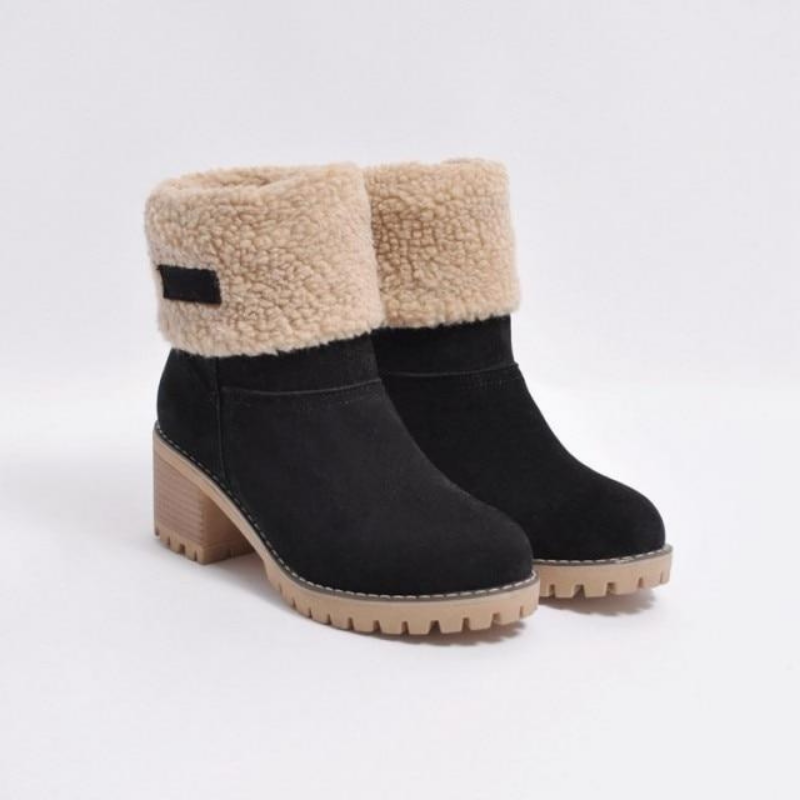 W&W Mode | Elegante Winter Stiefel mit Absatz für Frauen