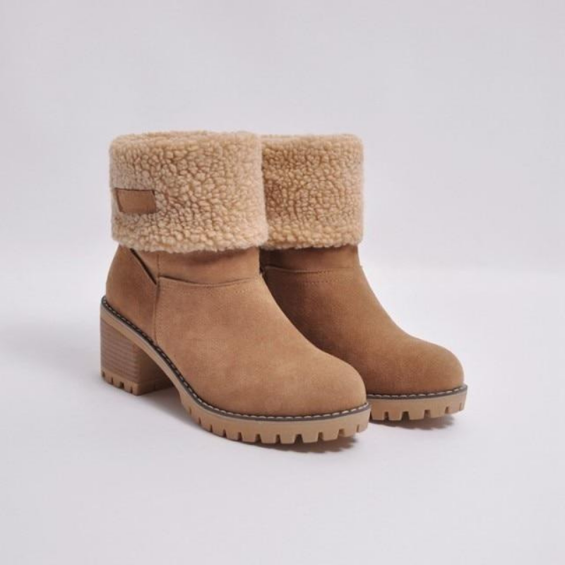 W&W Mode | Elegante Winter Stiefel mit Absatz für Frauen