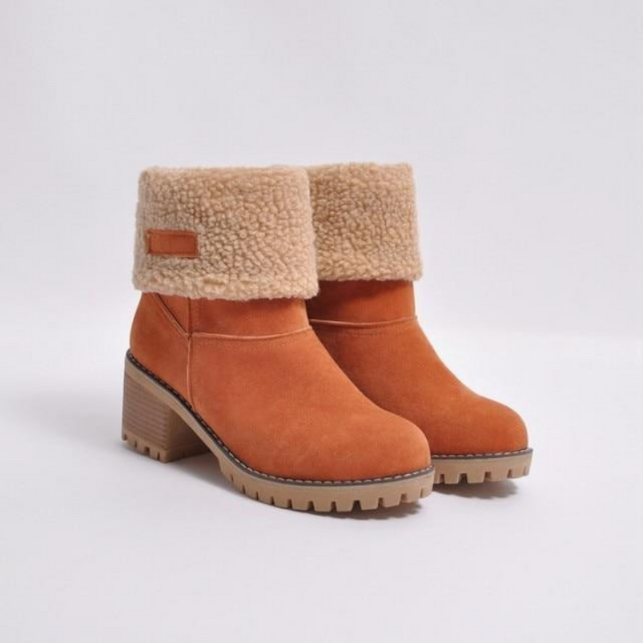 W&W Mode | Elegante Winter Stiefel mit Absatz für Frauen