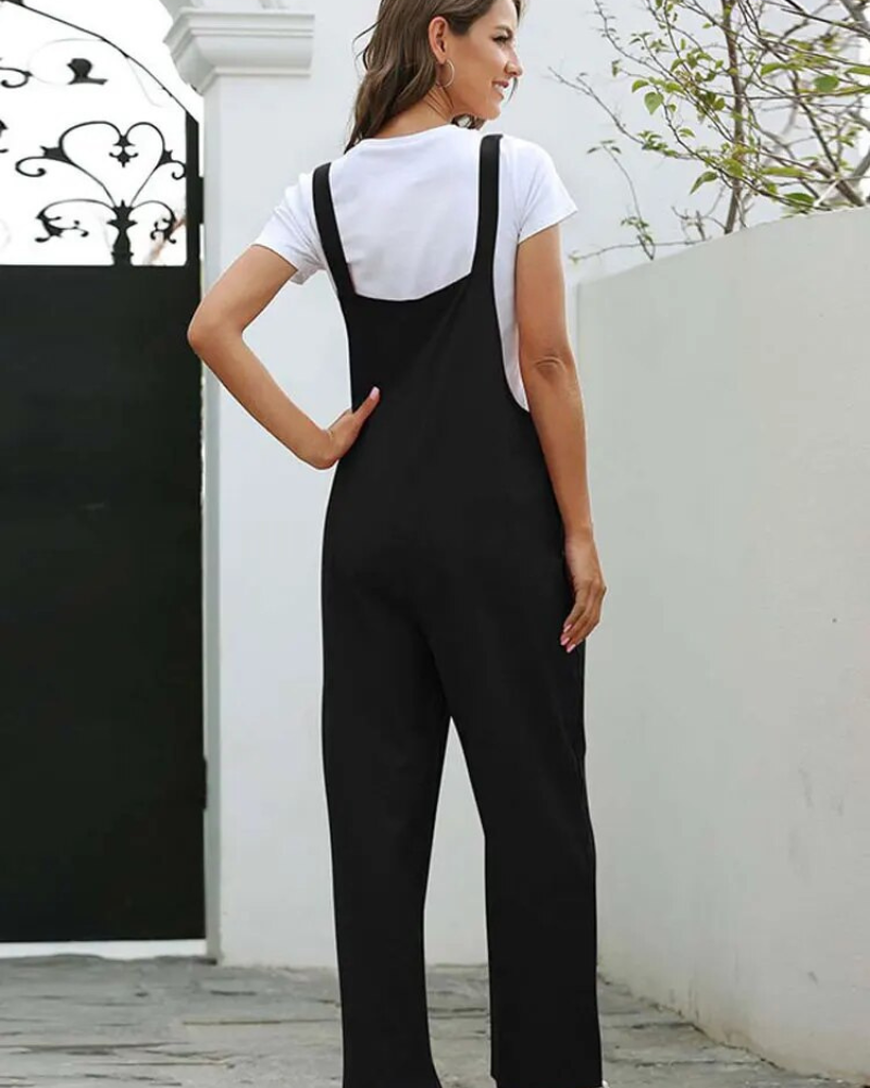 W&W Mode | Weiß Latzhose Damen Lässig