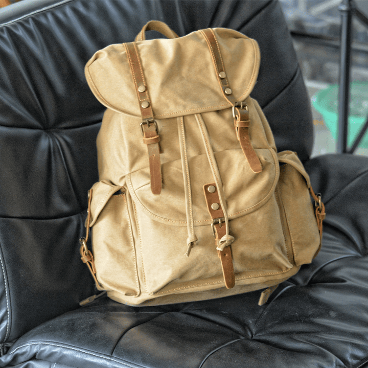 W&W Mode | Militär Canvas Rucksack Robust Und Zuverlässig Backpack