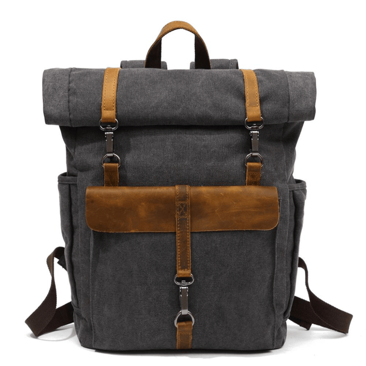 W&W Mode | Retro Canvas Rucksack Zeitlos Und Nachhaltig Robuster Rucksack