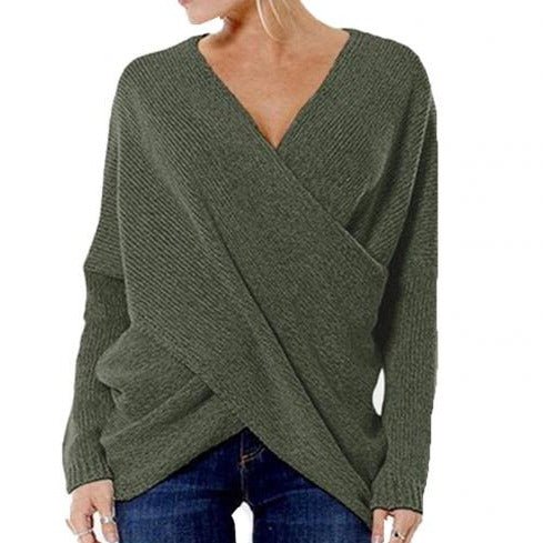 W&W Mode | Damen Pullover mit Kreuzdetail