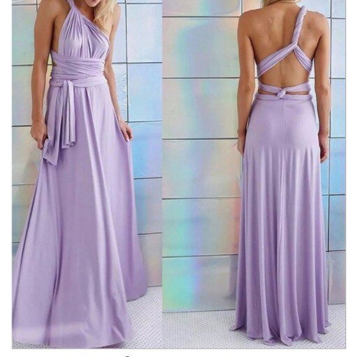 W&W Mode | Elegantes Halter-Maxikleid ohne Rücken für Frauen