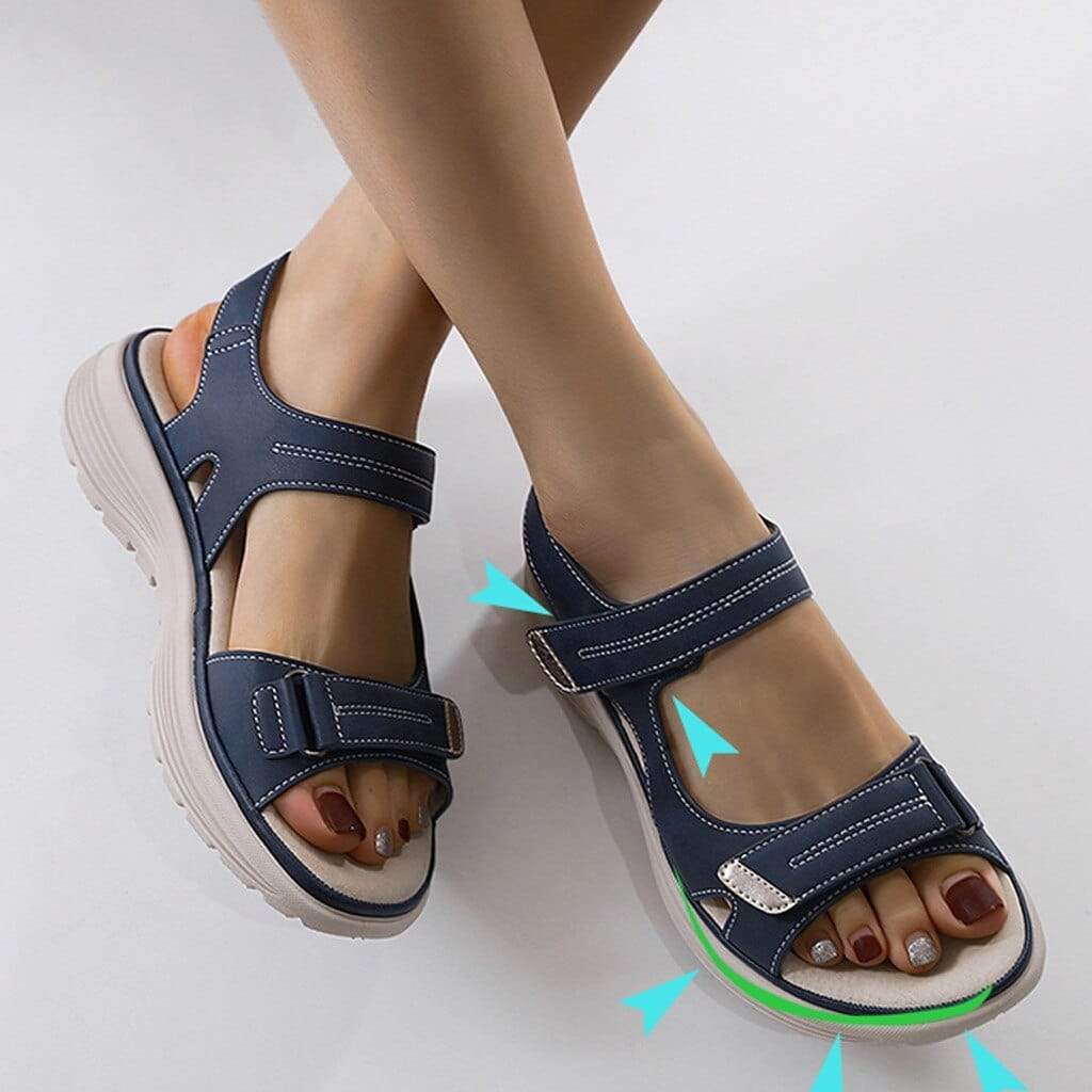 W&W Mode | Verstellbare Sommer Sandalen Mit Doppelriemen Für Damen
