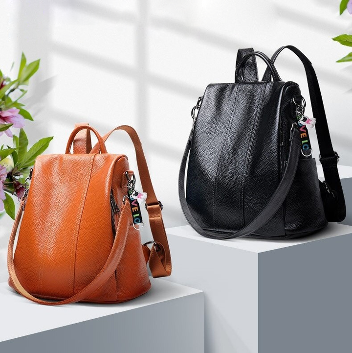 W&W Mode | Anti-Diebstahl-Lederrucksack