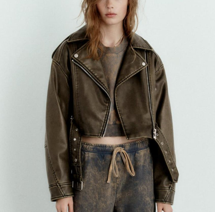 W&W Mode | Schwarze Lederjacke Für Damen