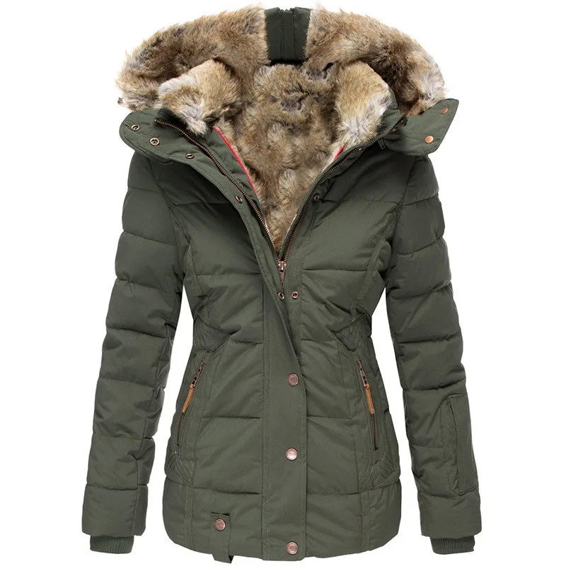 W&W Mode | Wasserdichte Winterjacke mit Kunstfell für Damen - Bestseller 2023